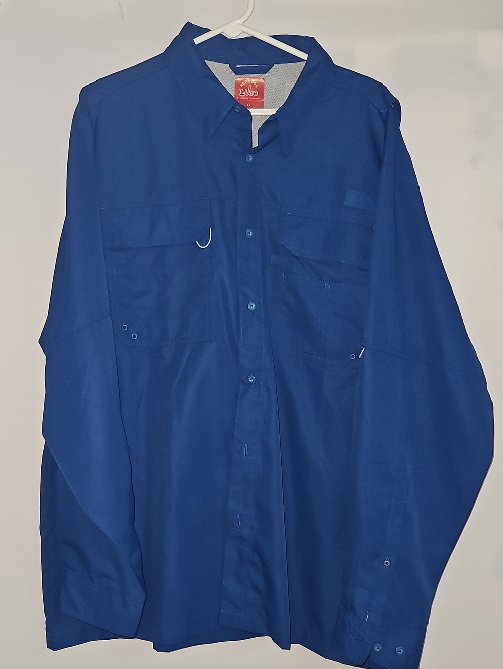 Red Hook Lure Clothing Company Royal Blue Button Up Shirt Men's SZ  XL